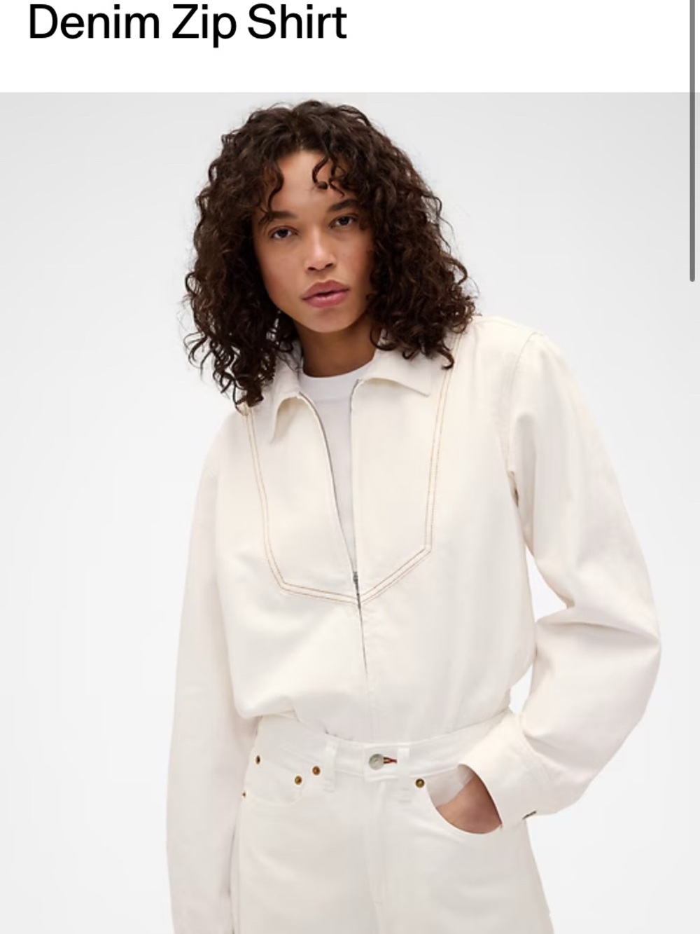 Victoria Beckham x GAP Denim Zip Shirt